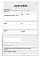 Anmeldung zum Besuch gymnasialen Oberstufe