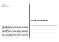 Postkarte zur Überwachung der Berufsschulpflicht