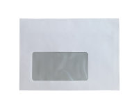 Briefumschlag DIN C6, weiß, mit Fenster