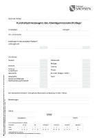 Kurshalbjahreszeugnis des Abendgymnasiums / Kollegs