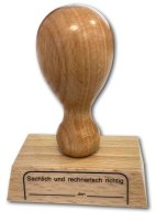 Stempel "Sachlich und rechnerisch richtig"