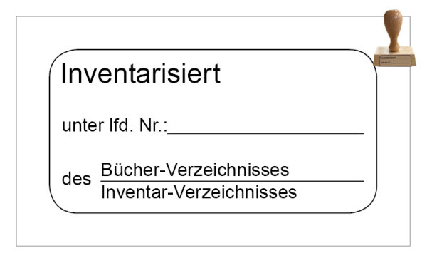 Stempel "Inventarisiert"