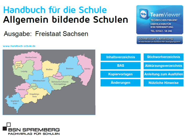 Handbuch für allgemein bildende Schulen Sachsen – Aktuelles Schulrecht, Vorschriften & 500 rechtsgültige Vorlagen für Schulleitung, Lehrkräfte und Verwaltung