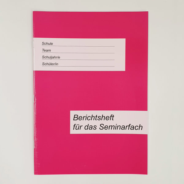 Berichtsheft für Seminarfach (Nicht mehr im Sortiment, Nachfolgeartikel: 509 016 01)