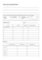 Berichtsheft für Seminarfach (Nicht mehr im Sortiment, Nachfolgeartikel: 509 016 01)