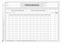 Fehlstundenkartei, gymnasiale Oberstufe Thüringen, DIN A5