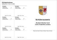 Schülerausweis weiß mit Wappen,...