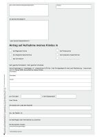 Antrag der Erziehungsberecht.