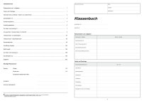 Klassenbuch Teilzeit, Einzelseiten Lernfeld/Fach, ausklappbare Namensleiste, 200 S.
