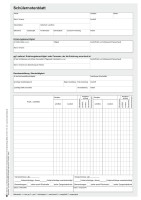 Schülernotenblatt Berufschule