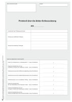 Protokoll über die Abitur-Schlusssitzung, berufliches Gymnasium, Freistaat Sachsen
