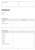 Hortbuch - Gruppenbuch - Gruppentagebuch – Anwesenheitsheft