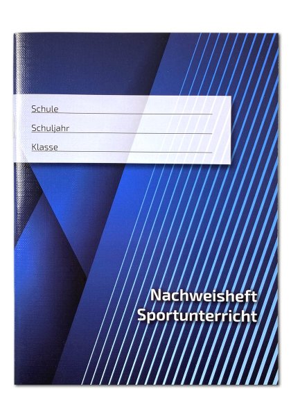 Nachweisheft für den Sportunterricht, blau ca. A5
