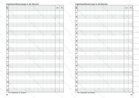 Nachweisheft für den Sportunterricht, blau ca. A5