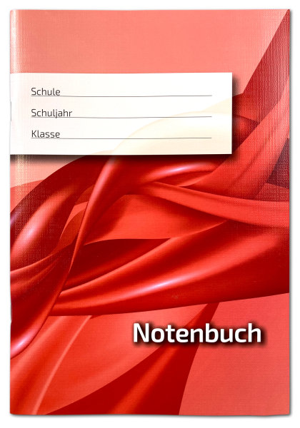 Notenbuch, 1 Doppelseite je Schüler/in, für 22 Fächer, ohne Kopfnoten
