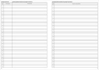 Notenbuch, 1 Doppelseite je Schüler/in, für 22 Fächer, ohne Kopfnoten