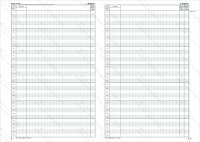 Notenbuch für 29 Fächer, ohne Kopfnoten
