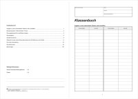 Amtliches Klassenbuch für den Freistaat Sachsen, für 1 Schuljahr, mit Ausfallstatistik