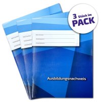 3er-Pack Ausbildungsnachweis / Berichtsheft für 3...