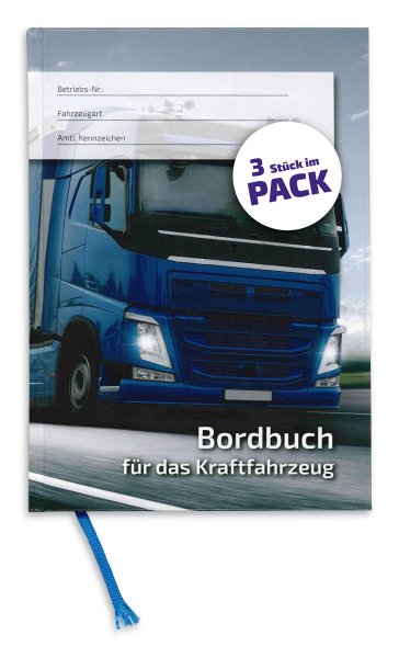 Bordbuch für das Kraftfahrzeug (3er Pack)