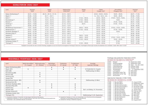 F&L Tischkalender Homeoffice Ausgabe 2026/2027