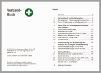 Verbandbuch und  Unfallbuch für Kita Schule Kindertagesstätte (§ 24 Abs. 6 DGVU) - Erste-Hilfe-Dokumentation