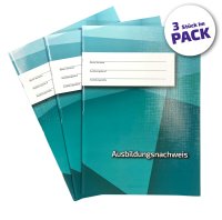 3er-Pack Ausbildungsnachweis / Berichtsheft für 3...