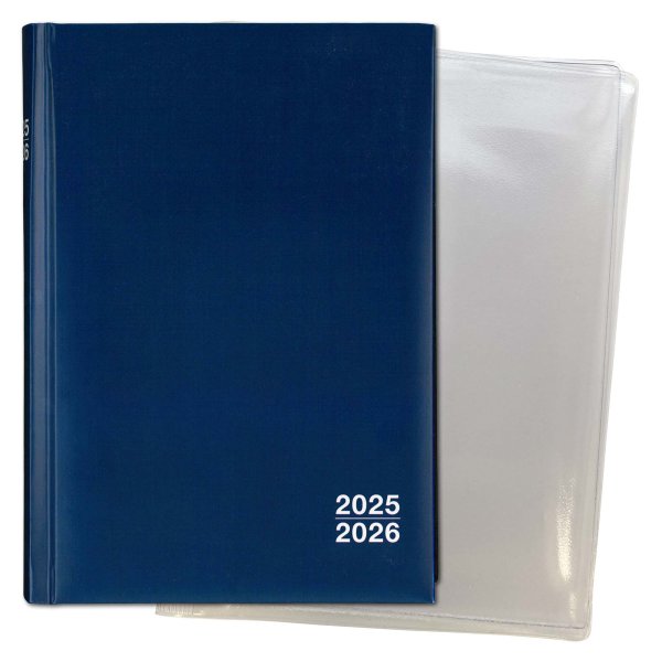 Set:  F&L Organisations- und Planungsbuch für Lehrer/innen 2025/2026, DIN A5, blau, mit Schutzhülle