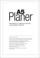 Lehrerkalender Planer HC, Wochentage vertikal, Ausgabe 2023/2024,  inkl. passender Schutzhülle