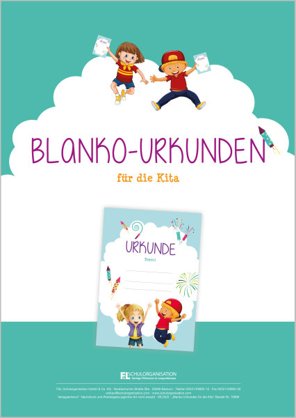F&L Blanko-Urkunden für die Kita und Grundschule