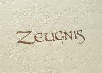 5er Pack Überreichungsmappe elfenbein, Titel u. Rahmen gold, genarbter Karton