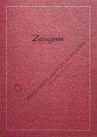 5er Pack Überreichungsmappe weinrot, Silberdruck:...