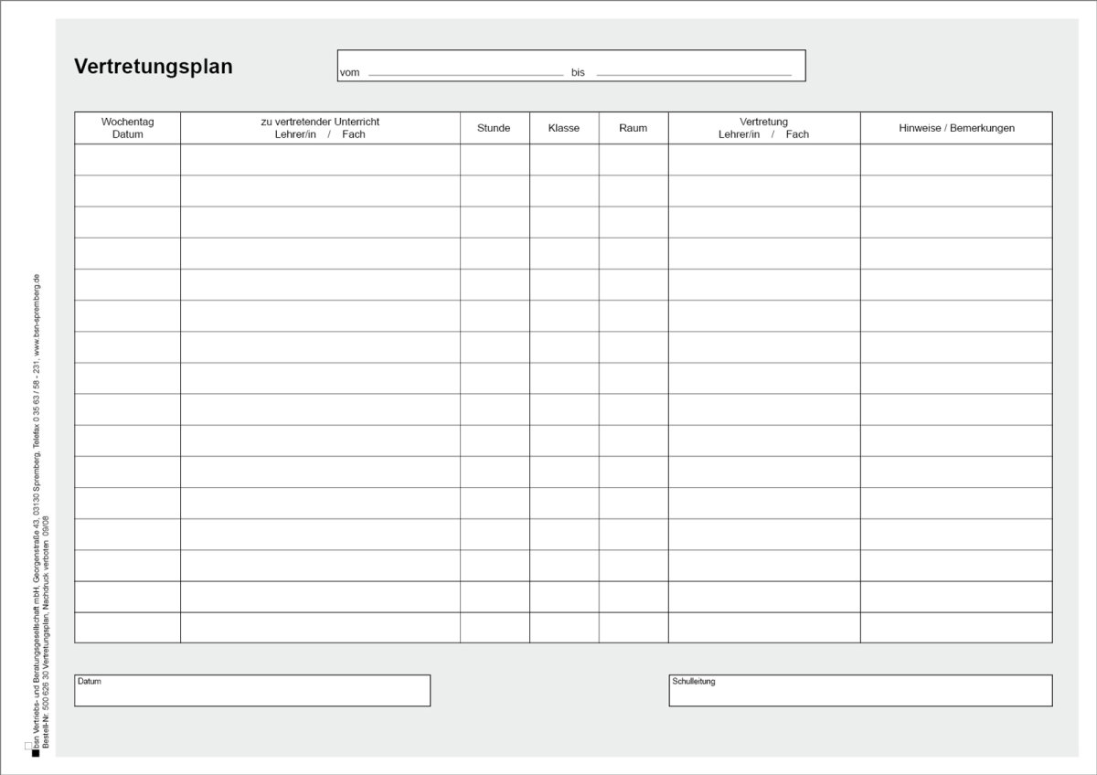 Vertretungsplan - 50062630
