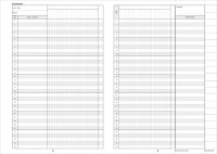 großes Notenbuch für die Lehrkraft, für 30 Fächer / Kurse und Klassen