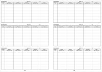 Notenbuch für die Lehrkraft, DIN A4,  für 30 Fächer / Kurse und Klassen