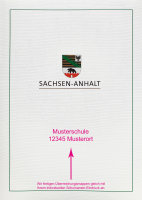 Überreichungsmappe mit Wappen Sachsen-Anhalt  (mit...