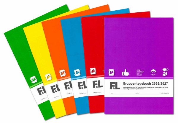 F&L Gruppentagebuch für Kita, Hort mit Kalendarium Ausgabe 2026/2027