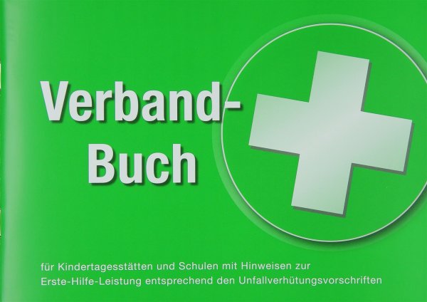 F&L Verbandbuch Unfallbuch für Kita Schule Kindertagesstätte (§ 24 Abs. 6 DGVU) - Erste-Hilfe-Dokumentation