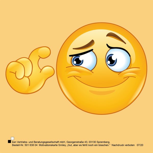 Motivationskarte für die Primarstufe – Smiley Fingerkneifen