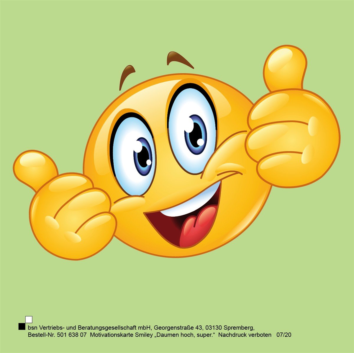 Motivationskarte Smiley