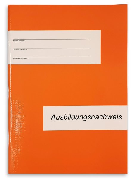 Ausbildungsnachweis / Berichtsheft für 1 Jahr Berufsausbildung, täglicher Eintrag (Mo-Sa) und Lehrarbeitsbeschreibung liniert