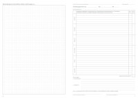 Ausbildungsnachweis / Berichtsheft für 1 Jahr Berufsausbildung, täglicher Eintrag (Mo-Sa) und Lehrarbeitsbeschreibung kariert