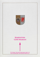 Überreichungsmappe mit Wappen Mecklenburg-Vorpommern...