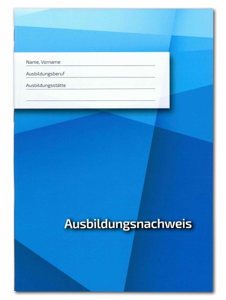 Ausbildungsnachweis / Berichtsheft für 1Jahr praktische Berufsausbildung, täglicher Eintrag (Mo-Sa)