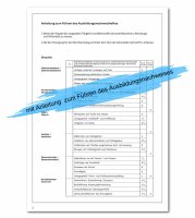 Ausbildungsnachweis / Berichtsheft für 1Jahr...