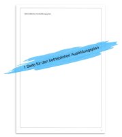 Ausbildungsnachweis / Berichtsheft für 1Jahr praktische Berufsausbildung, täglicher Eintrag (Mo-Sa)