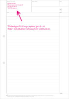 Einzelblatt liniert, Kopfteil