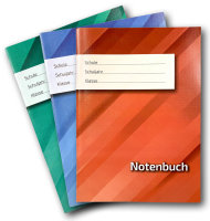 Amtliches Notenbuch Sachsen, 21 Fächer, Farbvarianten