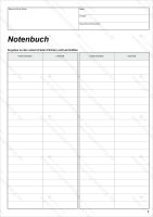 Amtliches Notenbuch Sachsen, 21 Fächer, Farbvarianten