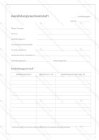 Ausbildungsnachweis / Berichtsheft für 1 Jahr praktische Berufsausbildung, täglicher Eintrag von Montag bis Sonntag